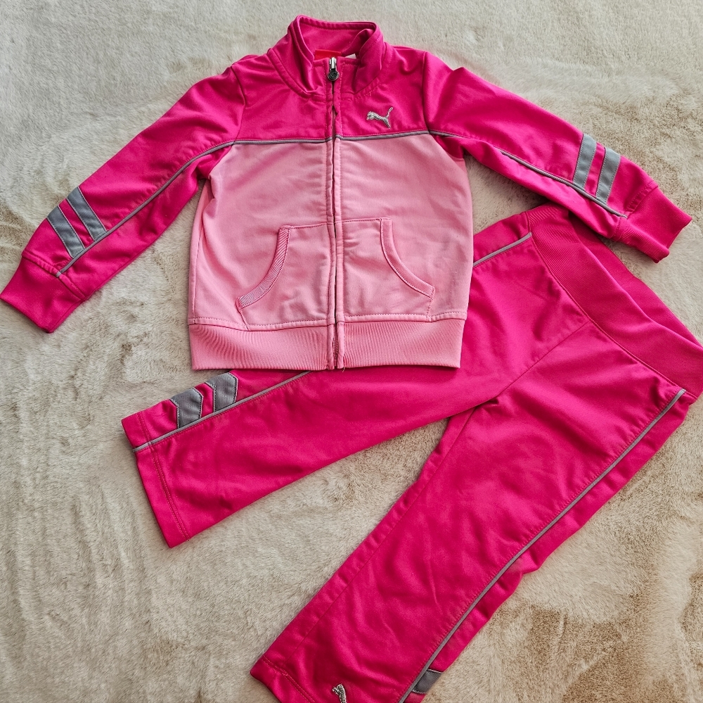Puma Pink Jacket and Pant Set 24 month